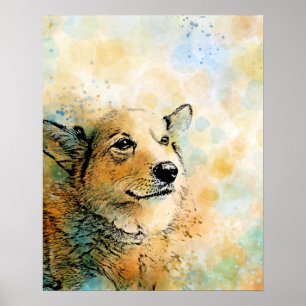 Póster perro 143 Corgi