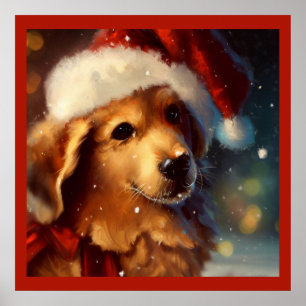 Póster Perro 4 navidades