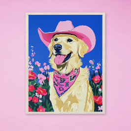Póster Perro adorable estético moderno