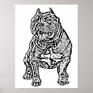 Póster Perro americano del matón