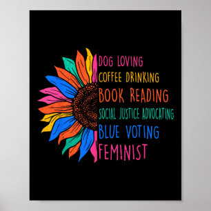 Póster Perro Amo Café Bebida Libro Leyendo Jus Social