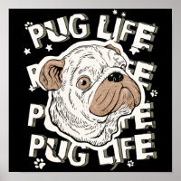 Perro animal de la vida de Pug