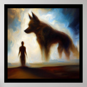 Póster Perro animal espiritual 1