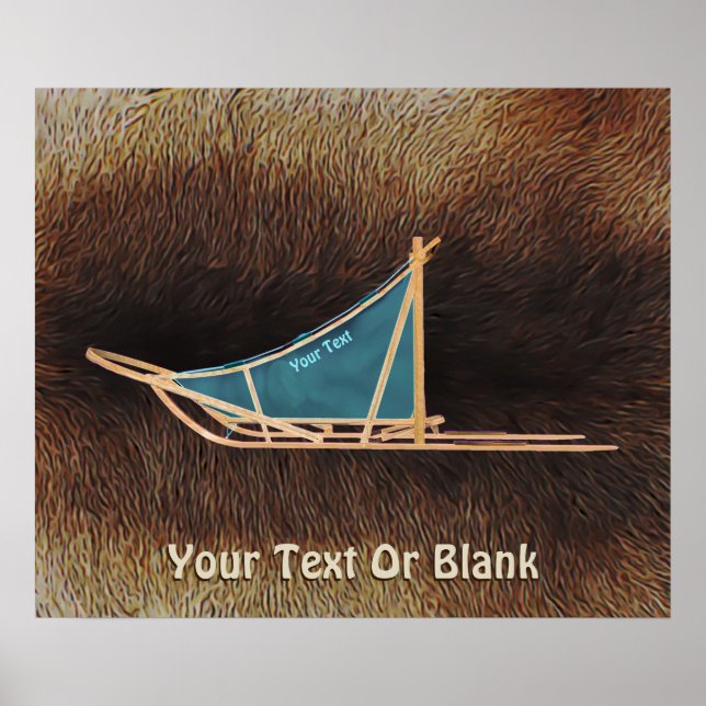 Póster Perro arrojado sobre la Pista Caribou (Frente)