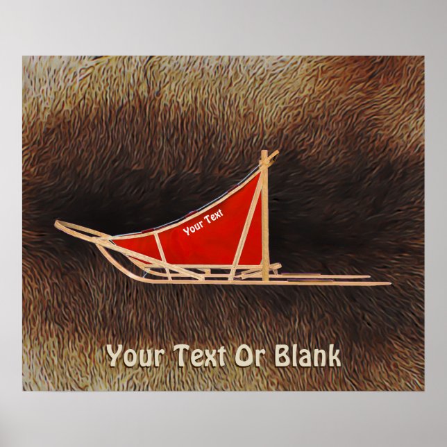 Póster Perro arrojado sobre la Pista Caribou (Frente)