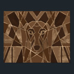 Póster Perro Art Deco Dachshund<br><div class="desc">Perro Art Deco Dachshund</div>