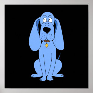 Póster Perro azul. Hound.
