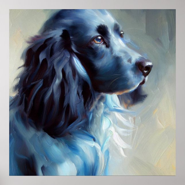 Póster Perro azul picardiano español (Frente)