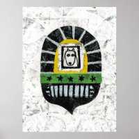 Perro bajo el puente Poster Wall Art
