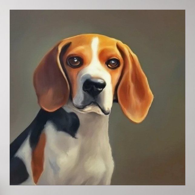 Póster Perro Beagle-Harrier (Frente)
