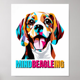 Póster Perro Beagle Mindbeagleing