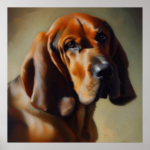 Póster Perro Bloodhound