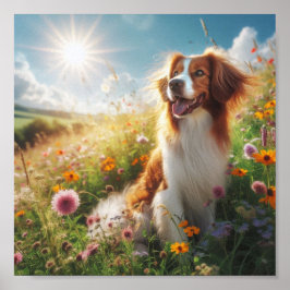 Póster Perro bonito de Bretaña
