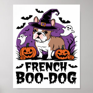 Póster Perro Boo Francés � la cría más espeluznante