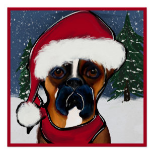 Póster Perro Boxer