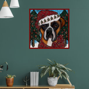 Póster Perro Boxer