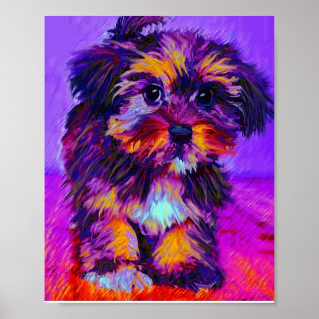 Póster perro calico (Frente)