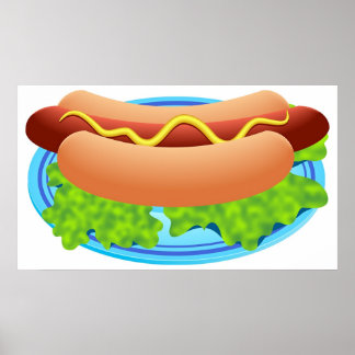 Póster Perro caliente