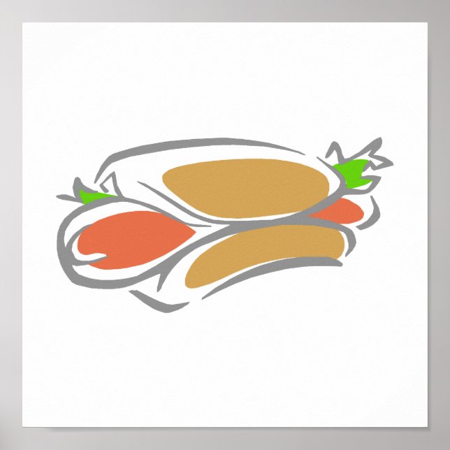 Póster Perro caliente (Frente)