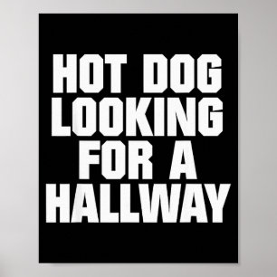 Póster Perro Caliente Buscando Un Pasillo Amantes Diverti