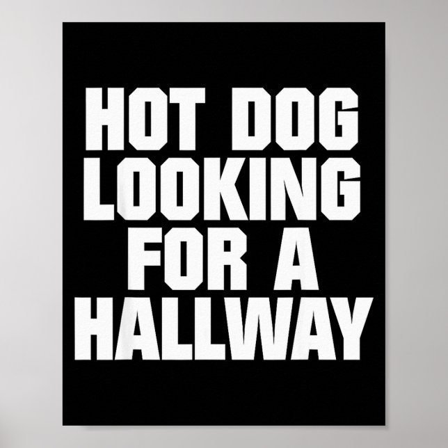 Póster Perro Caliente Buscando Un Pasillo Amantes Diverti (Frente)