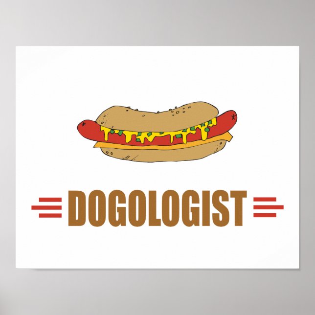 Póster Perro caliente divertido (Frente)