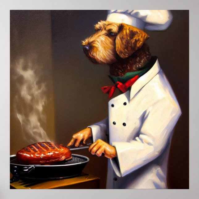 Póster Perro Chef (Frente)