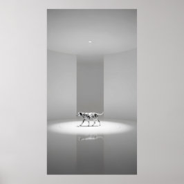 Póster Perro dálmata en un estudio blanco limpio
