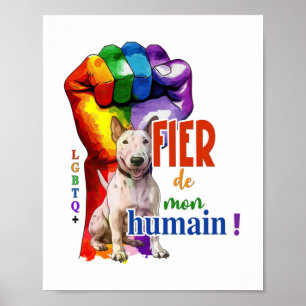 Póster Perro de Bullterrier en miniatura
