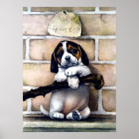 Perro de cachorro a la venta lindo ilustracion vin