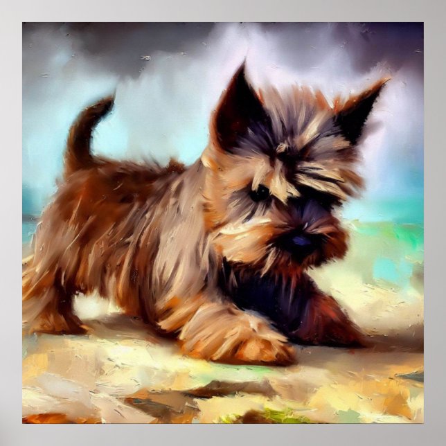 Póster Perro de Cairn Terrier (Frente)