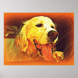 Póster Perro de caza de colonos ingleses