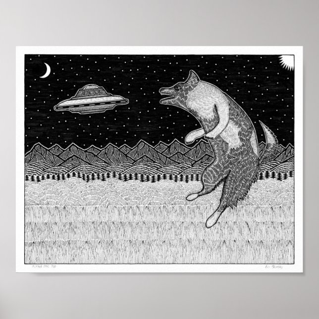 Póster Perro de disco volador (Frente)