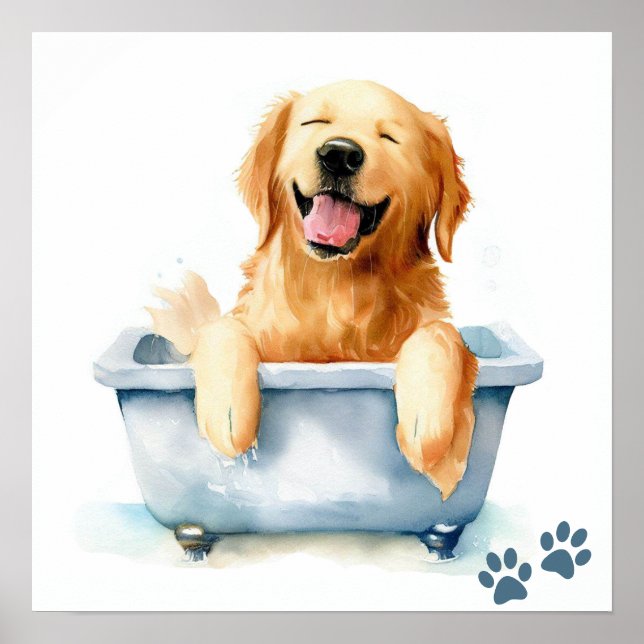 Póster Perro de Golden Retriever (Frente)