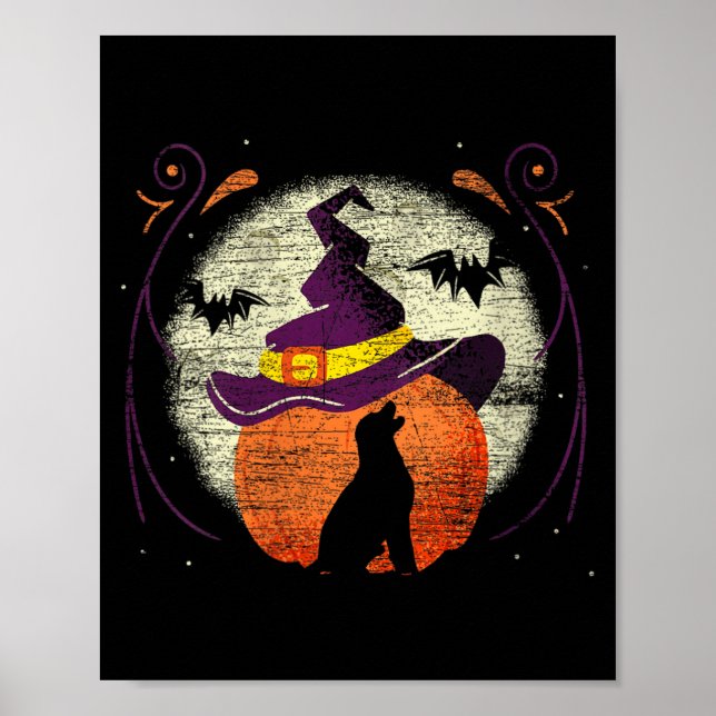 Póster Perro de Halloween Labrador de Mujeres (Frente)