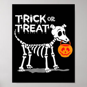 Póster Perro de Halloween Trick Or Treat
