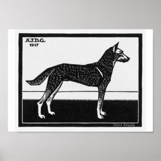 Póster Perro de Julie de Graag