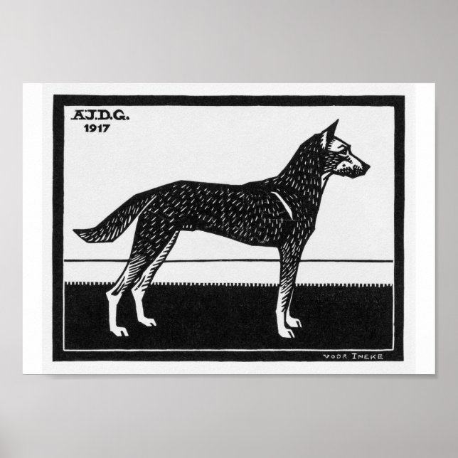 Póster Perro de Julie de Graag (Frente)