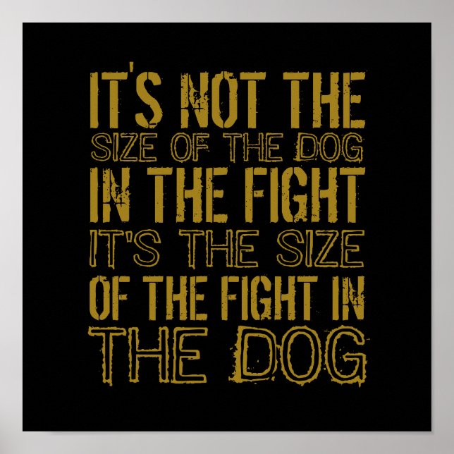 Póster Perro de lucha (Frente)