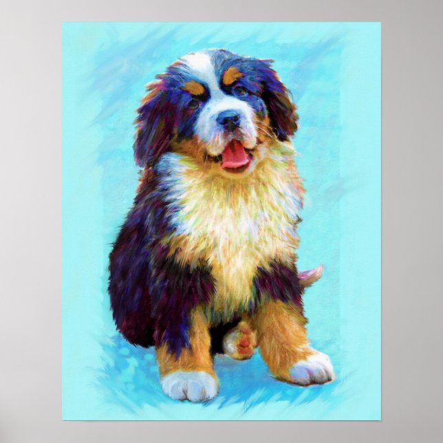 Póster perro de montaña de bernesa (Frente)
