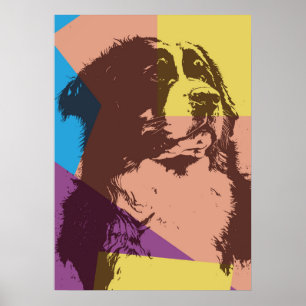 Póster Perro de montaña de Bernese