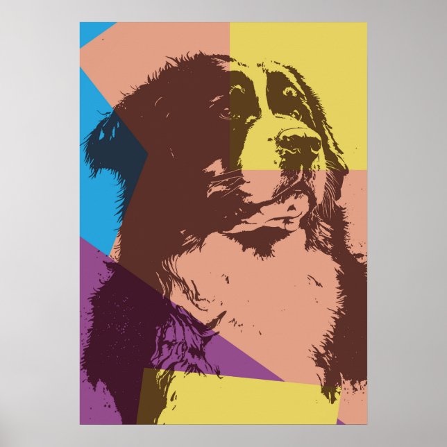 Póster Perro de montaña de Bernese (Frente)