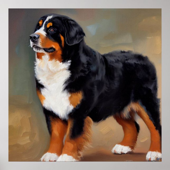 Póster Perro de montaña de Bernese (Frente)
