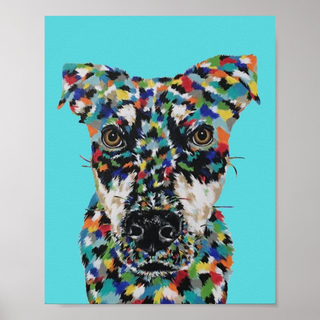 Póster Perro de raza mixta (Frente)