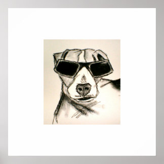 Póster Perro de rock