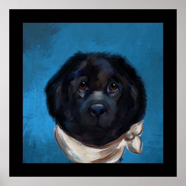 Póster Perro de Terranova (Frente)