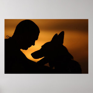 Póster Perro de trabajo militar