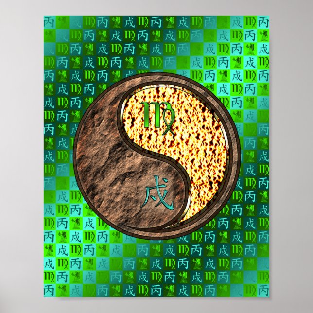 Póster Perro de Virgo y Fuego (Frente)