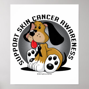 Póster Perro del cáncer de piel