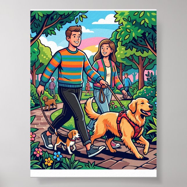 Póster Perro divertido (Frente)
